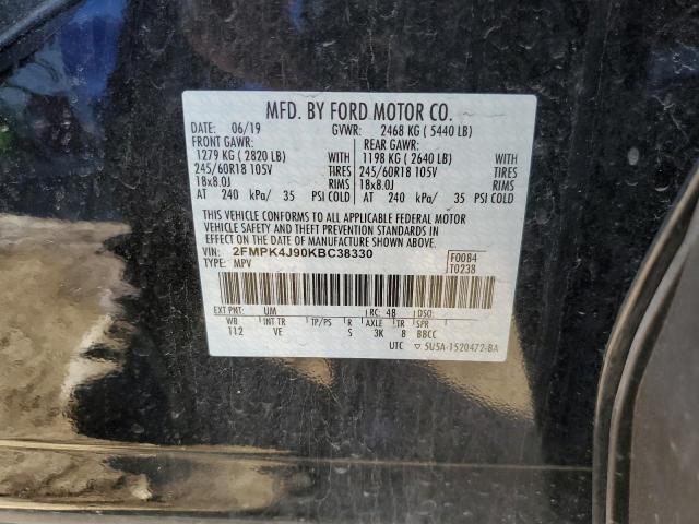 Photo 11 VIN: 2FMPK4J90KBC38330 - FORD EDGE SEL 