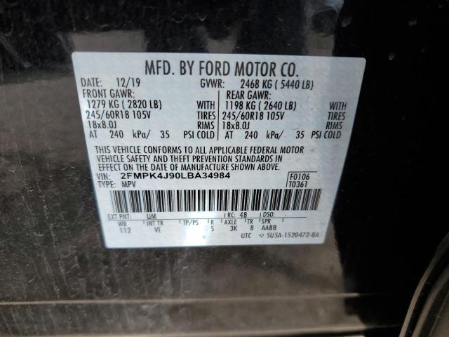 Photo 9 VIN: 2FMPK4J90LBA34984 - FORD EDGE SEL 