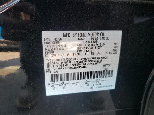 Photo 9 VIN: 2FMPK4J90LBA55284 - FORD EDGE SEL 