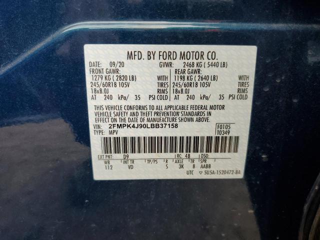 Photo 12 VIN: 2FMPK4J90LBB37158 - FORD EDGE 