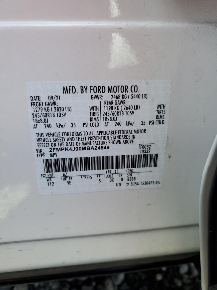 Photo 12 VIN: 2FMPK4J90MBA24649 - FORD EDGE 