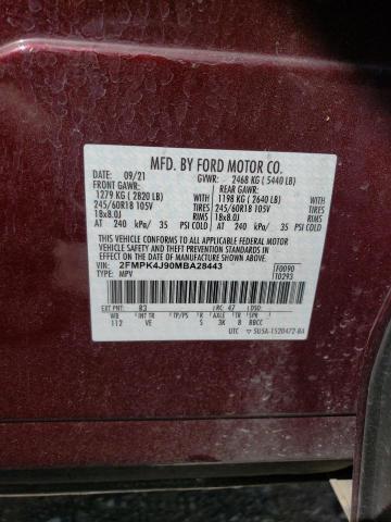 Photo 13 VIN: 2FMPK4J90MBA28443 - FORD EDGE SEL 