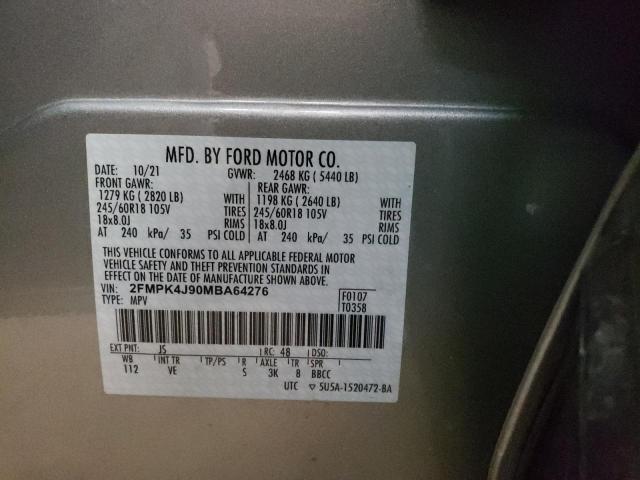 Photo 12 VIN: 2FMPK4J90MBA64276 - FORD EDGE SEL 