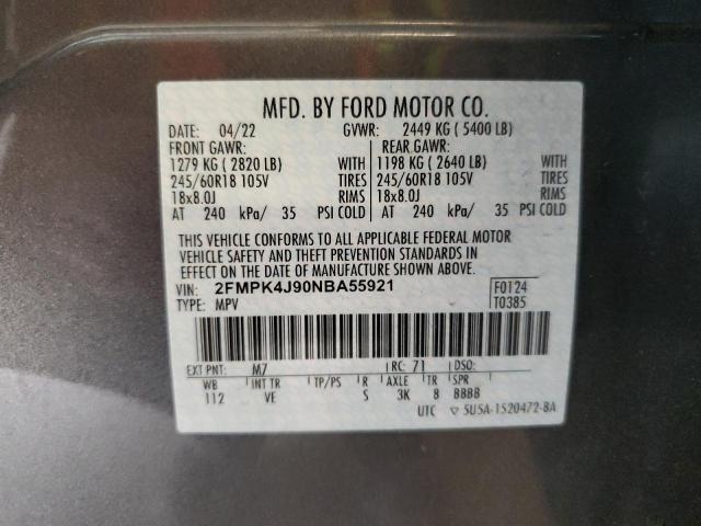 Photo 13 VIN: 2FMPK4J90NBA55921 - FORD EDGE SEL 