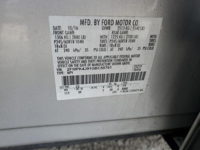 Photo 12 VIN: 2FMPK4J91GBC55791 - FORD EDGE SEL 