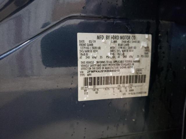 Photo 12 VIN: 2FMPK4J91KBB85010 - FORD EDGE 