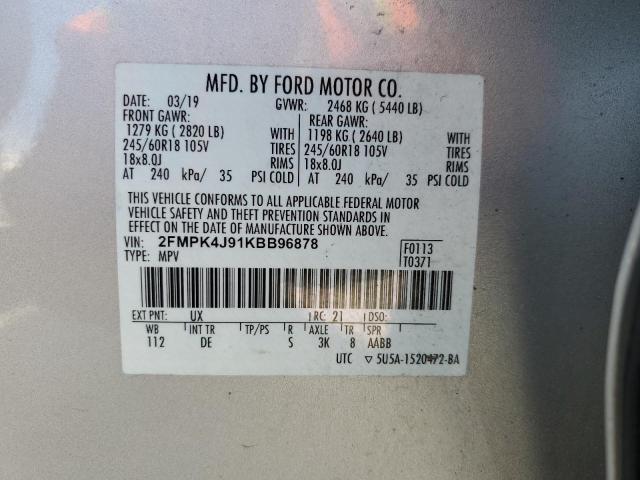 Photo 11 VIN: 2FMPK4J91KBB96878 - FORD EDGE 