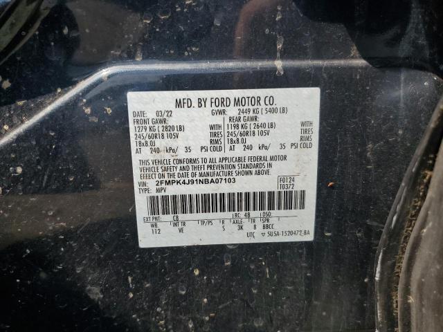 Photo 12 VIN: 2FMPK4J91NBA07103 - FORD EDGE SEL 