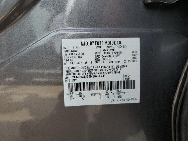 Photo 13 VIN: 2FMPK4J91NBA16741 - FORD EDGE 