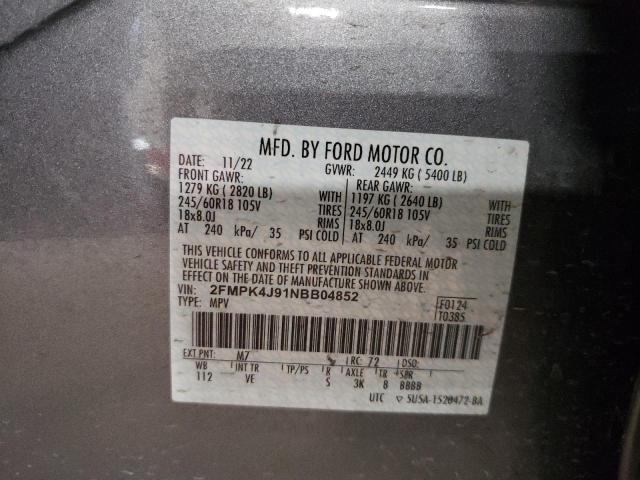 Photo 12 VIN: 2FMPK4J91NBB04852 - FORD EDGE SEL 