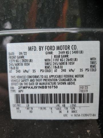 Photo 12 VIN: 2FMPK4J91NBB10750 - FORD EDGE 