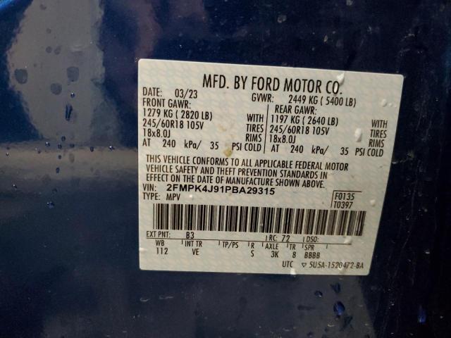 Photo 12 VIN: 2FMPK4J91PBA29315 - FORD EDGE SEL 