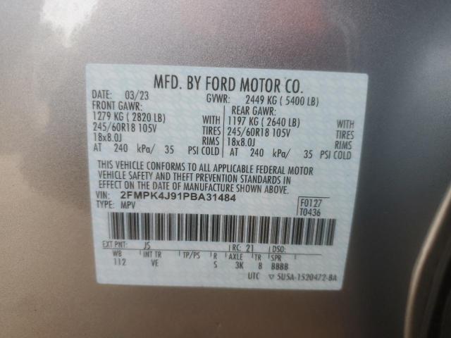 Photo 13 VIN: 2FMPK4J91PBA31484 - FORD EDGE SEL 