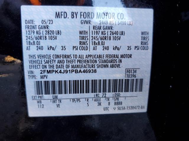 Photo 13 VIN: 2FMPK4J91PBA46938 - FORD EDGE SEL 