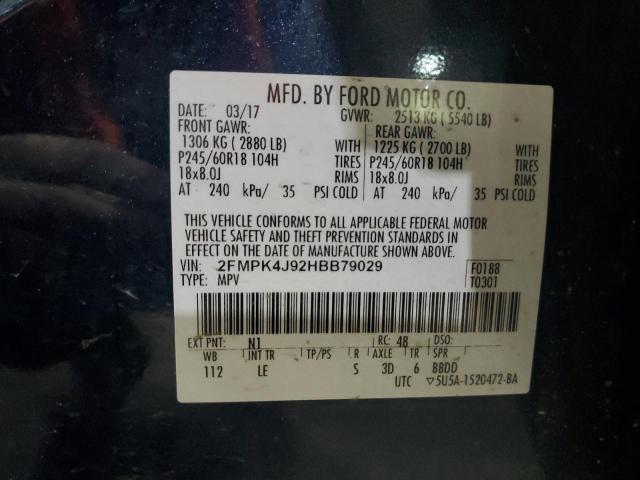 Photo 12 VIN: 2FMPK4J92HBB79029 - FORD EDGE 