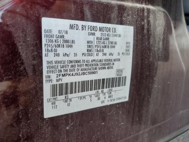 Photo 12 VIN: 2FMPK4J92JBC50901 - FORD EDGE 