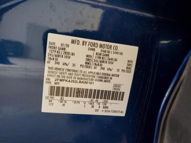 Photo 12 VIN: 2FMPK4J92LBA96161 - FORD EDGE 