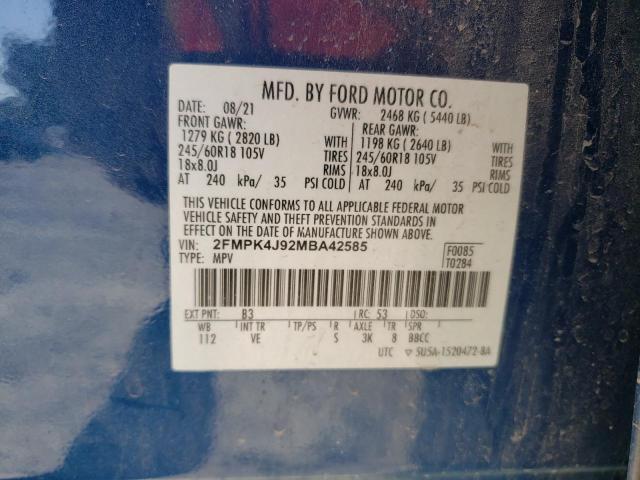 Photo 13 VIN: 2FMPK4J92MBA42585 - FORD EDGE 