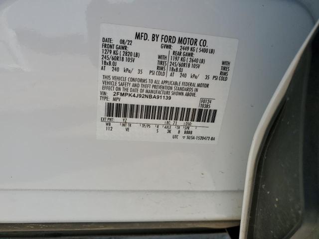 Photo 12 VIN: 2FMPK4J92NBA91139 - FORD EDGE SEL 