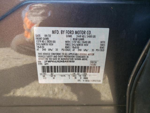 Photo 13 VIN: 2FMPK4J92NBA93859 - FORD EDGE SEL 