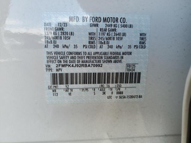 Photo 12 VIN: 2FMPK4J92RBA70992 - FORD EDGE 