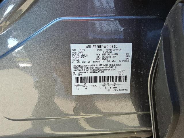 Photo 12 VIN: 2FMPK4J92RBA71365 - FORD EDGE SEL 