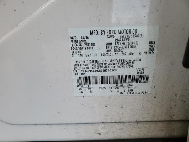 Photo 12 VIN: 2FMPK4J93GBB18285 - FORD EDGE 