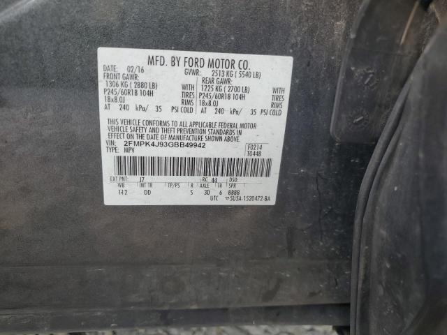 Photo 12 VIN: 2FMPK4J93GBB49942 - FORD EDGE 