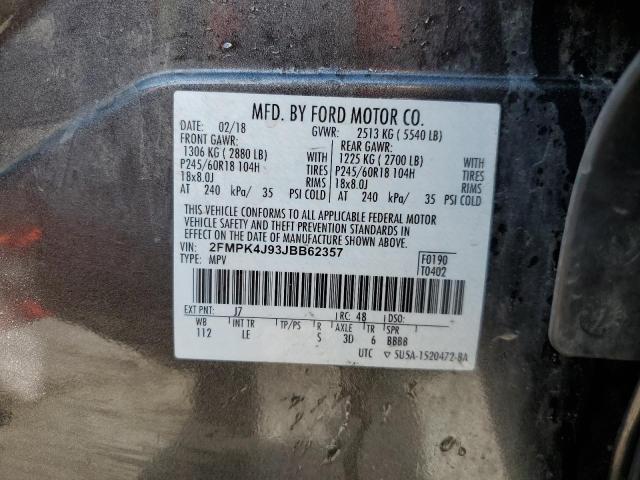 Photo 12 VIN: 2FMPK4J93JBB62357 - FORD EDGE 