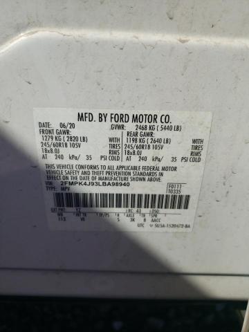 Photo 12 VIN: 2FMPK4J93LBA98940 - FORD EDGE SEL 