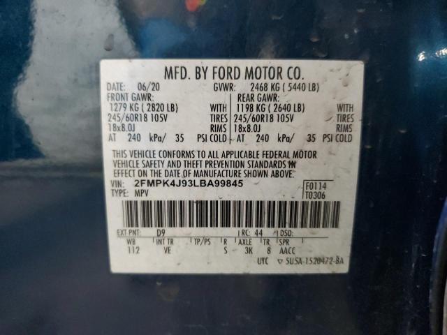 Photo 13 VIN: 2FMPK4J93LBA99845 - FORD EDGE SEL 