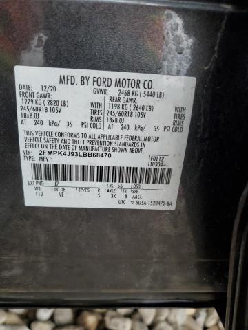 Photo 12 VIN: 2FMPK4J93LBB68470 - FORD EDGE SEL 