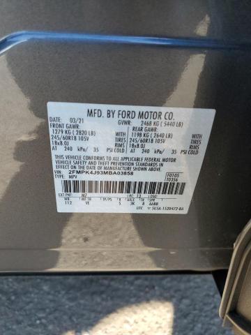 Photo 11 VIN: 2FMPK4J93MBA03858 - FORD EDGE SEL 