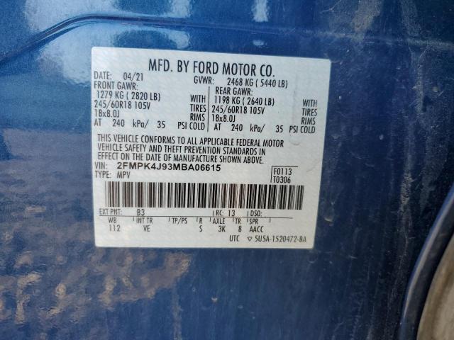 Photo 9 VIN: 2FMPK4J93MBA06615 - FORD EDGE SEL 