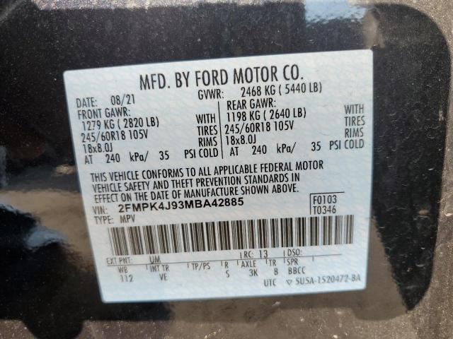 Photo 9 VIN: 2FMPK4J93MBA42885 - FORD EDGE SEL 