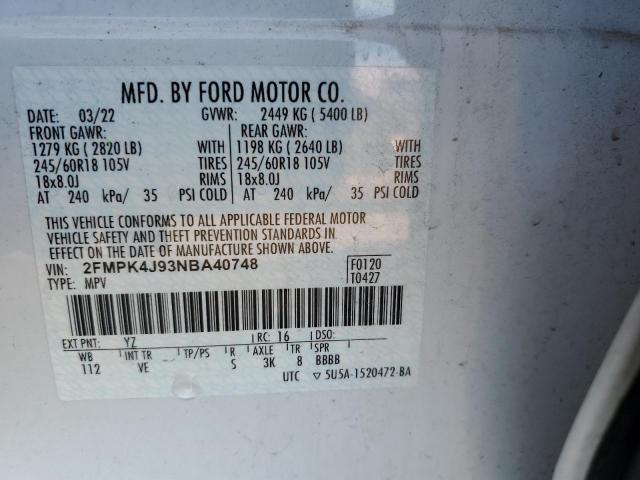 Photo 12 VIN: 2FMPK4J93NBA40748 - FORD EDGE 