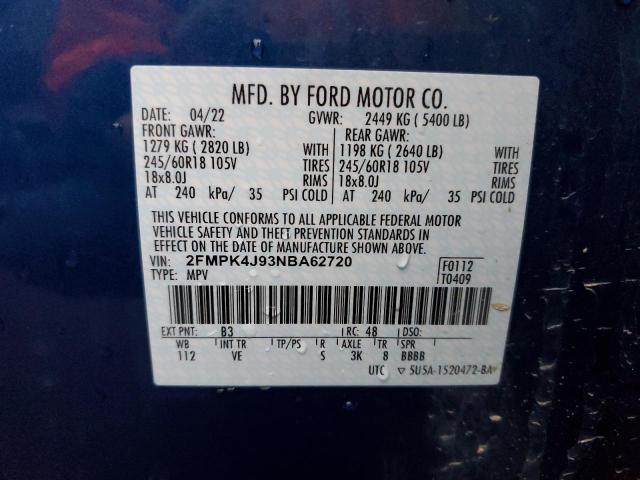 Photo 11 VIN: 2FMPK4J93NBA62720 - FORD EDGE 