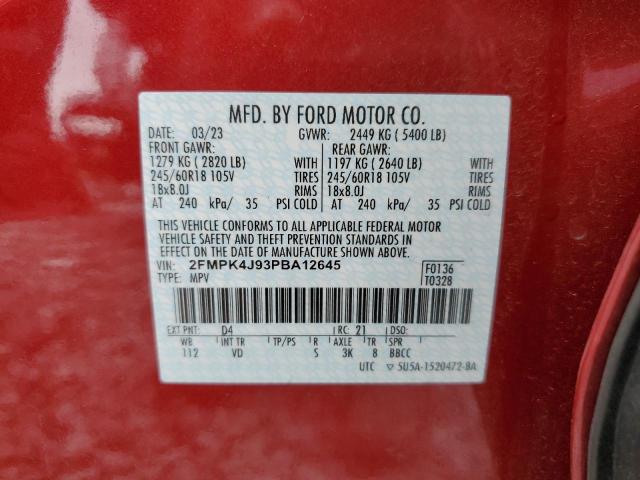 Photo 13 VIN: 2FMPK4J93PBA12645 - FORD EDGE SEL 