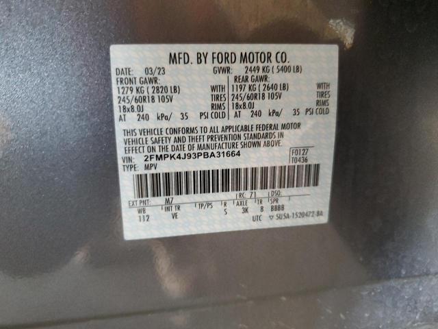 Photo 12 VIN: 2FMPK4J93PBA31664 - FORD EDGE 