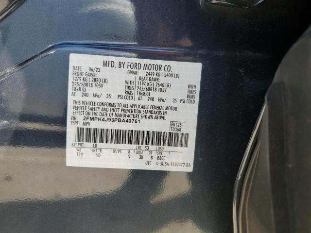 Photo 12 VIN: 2FMPK4J93PBA49761 - FORD EDGE SEL 