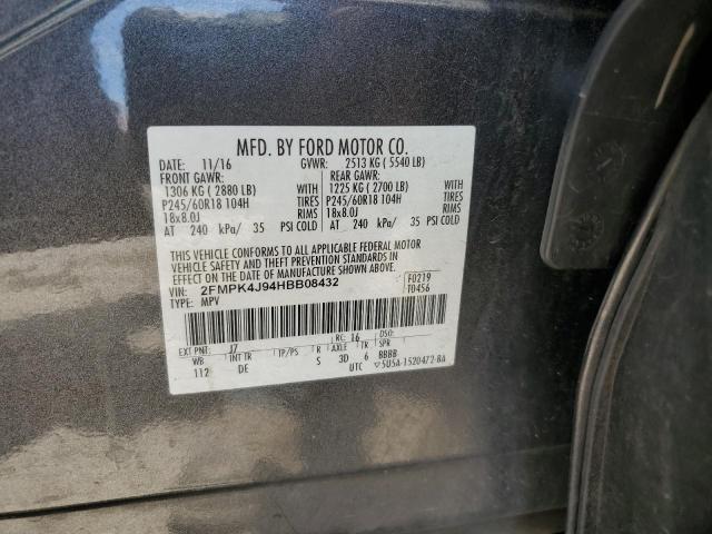 Photo 12 VIN: 2FMPK4J94HBB08432 - FORD EDGE 