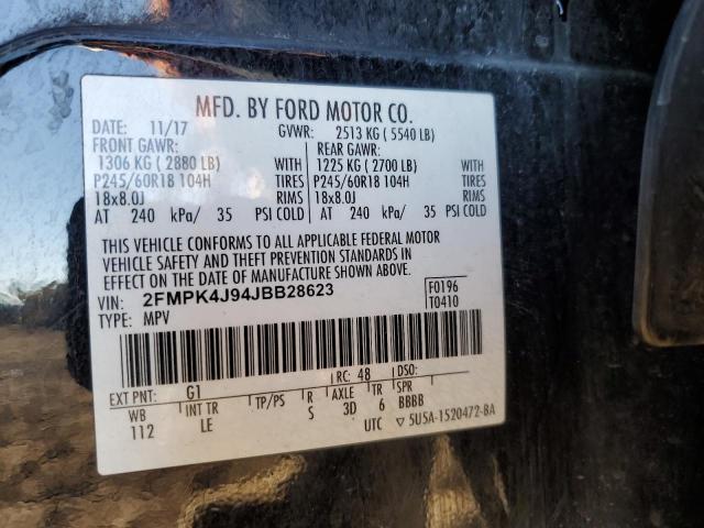 Photo 9 VIN: 2FMPK4J94JBB28623 - FORD EDGE SEL 