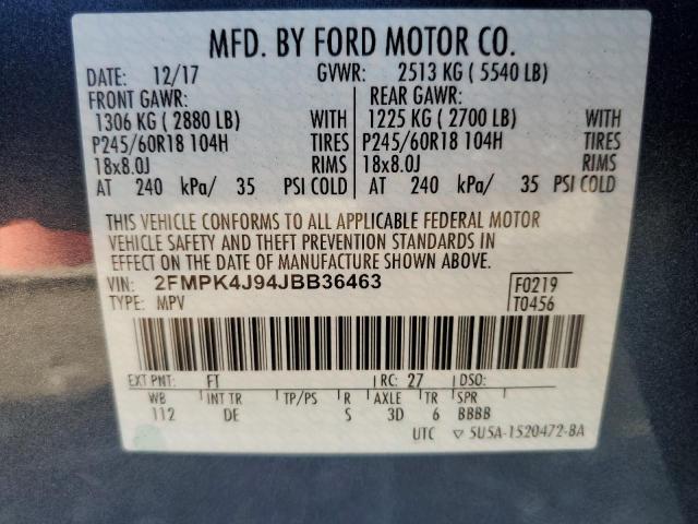 Photo 12 VIN: 2FMPK4J94JBB36463 - FORD EDGE 