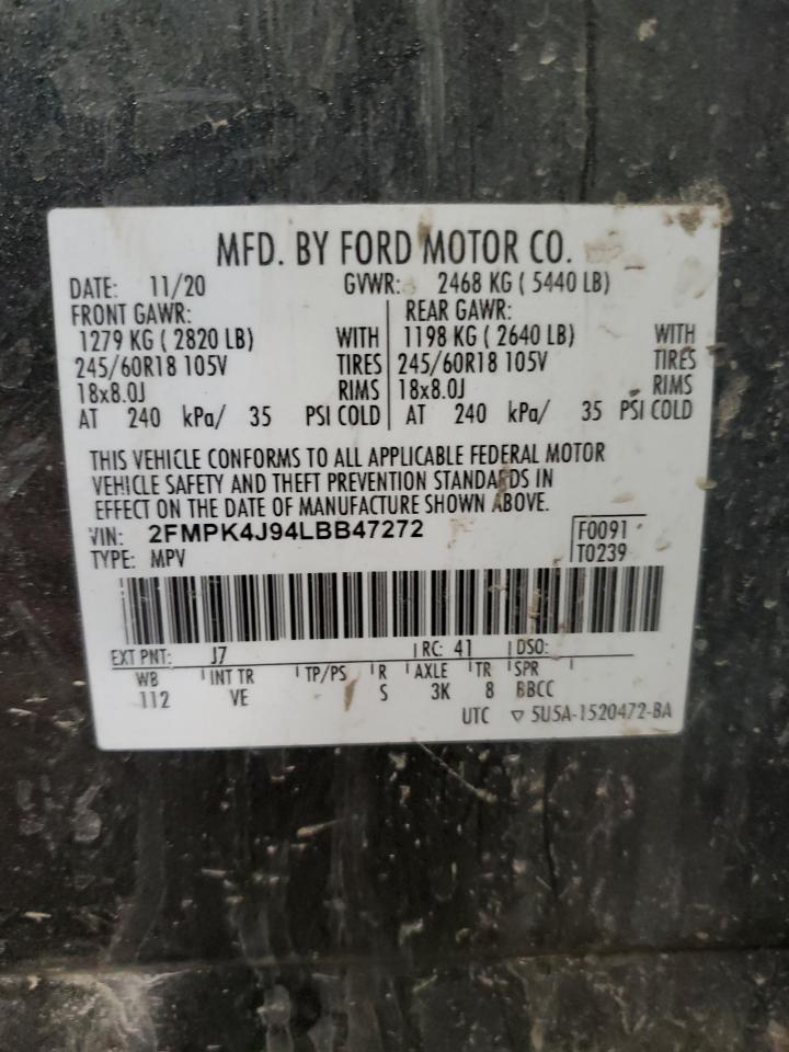 Photo 11 VIN: 2FMPK4J94LBB47272 - FORD EDGE 