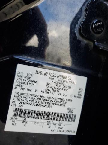 Photo 11 VIN: 2FMPK4J94MBA26596 - FORD EDGE SEL 