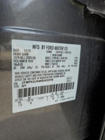 Photo 12 VIN: 2FMPK4J94NBA02056 - FORD EDGE SEL 