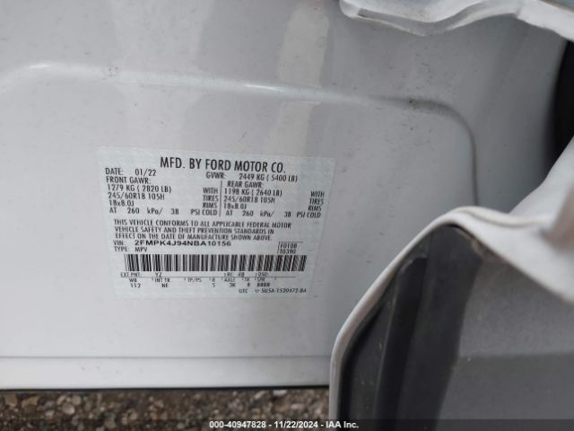 Photo 8 VIN: 2FMPK4J94NBA10156 - FORD EDGE 