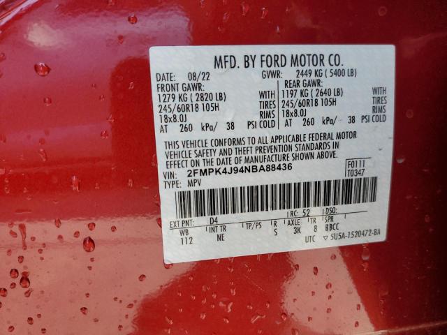 Photo 13 VIN: 2FMPK4J94NBA88436 - FORD EDGE SEL 