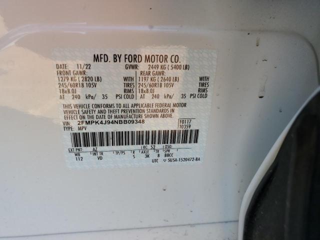 Photo 12 VIN: 2FMPK4J94NBB09348 - FORD EDGE 