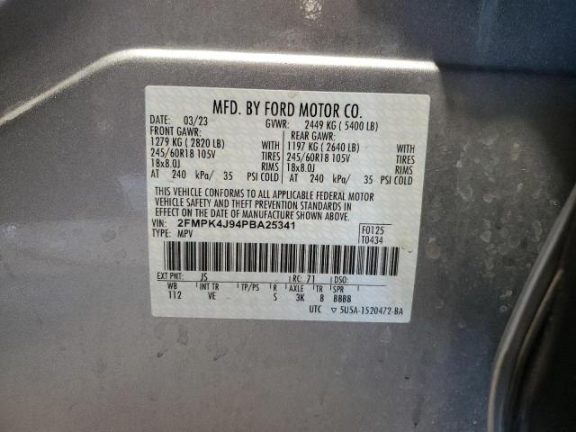 Photo 12 VIN: 2FMPK4J94PBA25341 - FORD EDGE SEL 